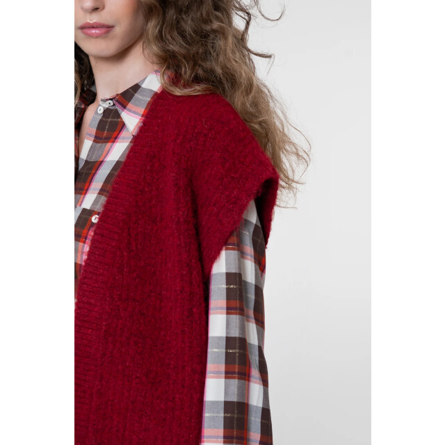Geisha Mouwloos vest 64534-29 oxblood red 64534-29-460 large