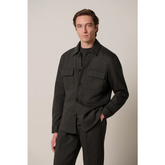 Profuomo knitted overshirt ppxf30001d h2 dark brown 05633.870.0004 large