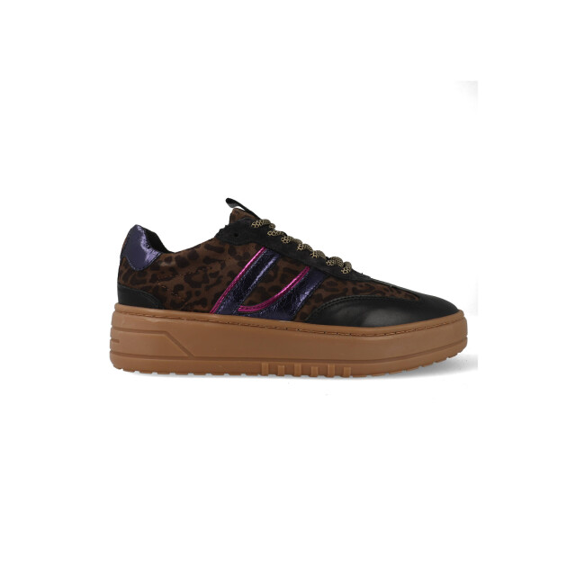 Posh by Poelman Sneakers anemone / bruin / paars LPANEMONE large