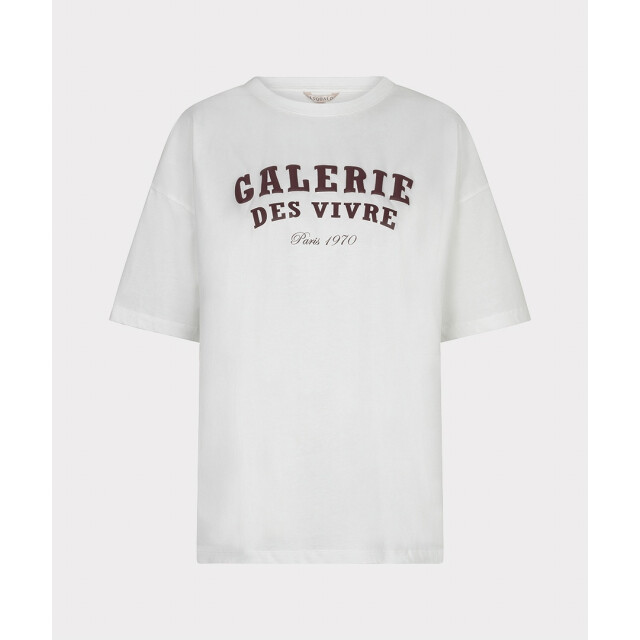 Esqualo T-shirt f26-05536 offwhite/merlot F26-05536 - Offwhite/Merlot large