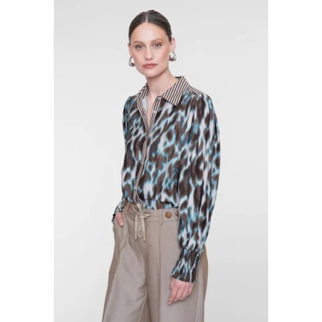 Geisha 63713-20 675 blouse navy/brown 63713-20 675 large