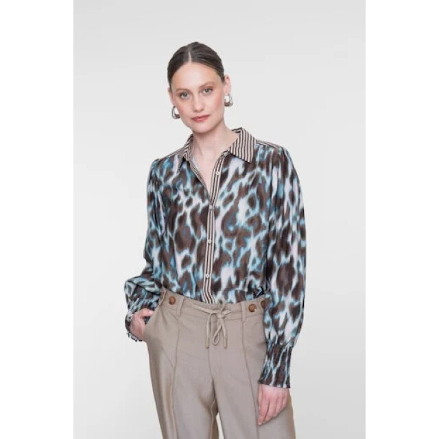Geisha 63713-20 675 blouse navy/brown 63713-20 675 large