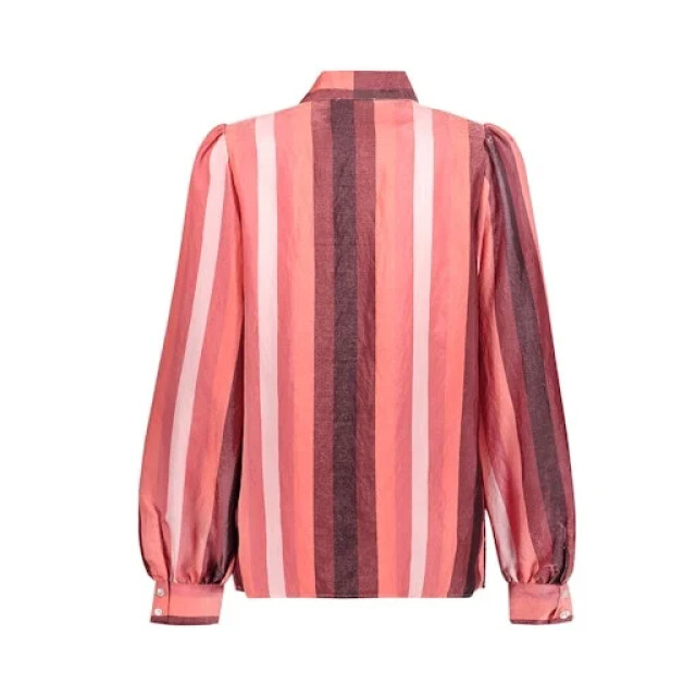 Geisha 63584-32 420 blouse stripes pink/coral/burgundy 63584-32 420 large