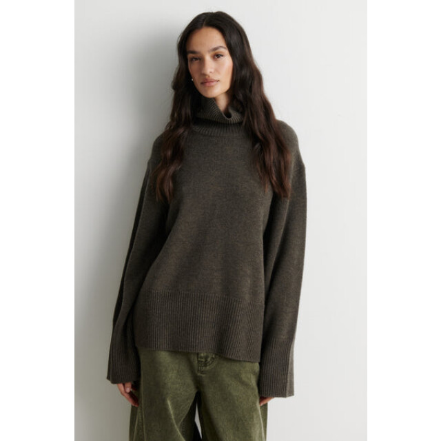 Second Female 59195 alpha knit t-neck 8004 black olive 06711.840.0017 large