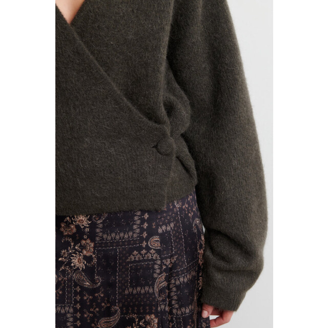 Second Female 60542 gaby wrap knit 8004 black olive 06712.840.0170 large