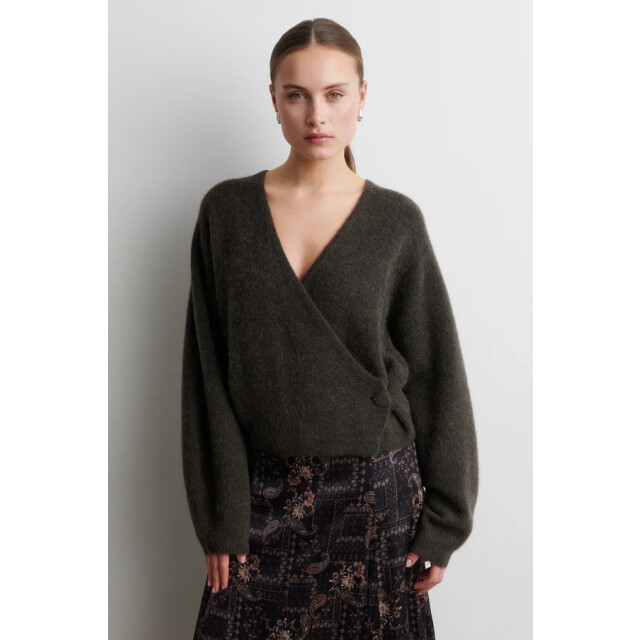 Second Female 60542 gaby wrap knit 8004 black olive 06712.840.0170 large