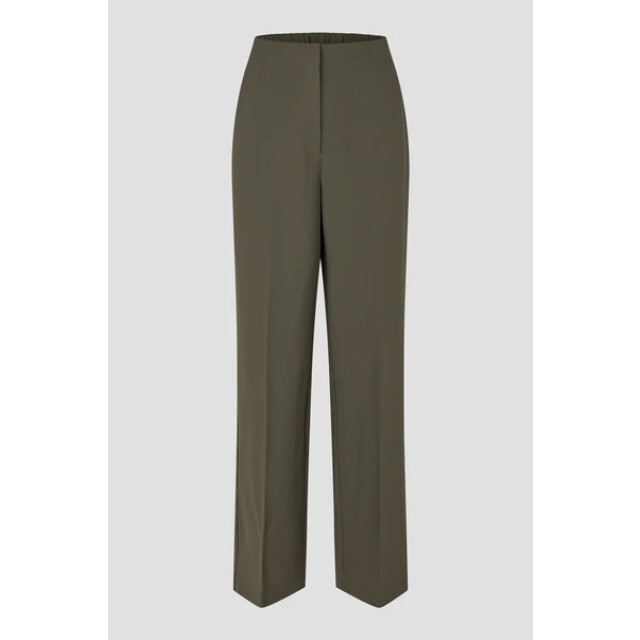 Second Female 58928 fique classic trousers 8004 black olive 06541.840.0236 large