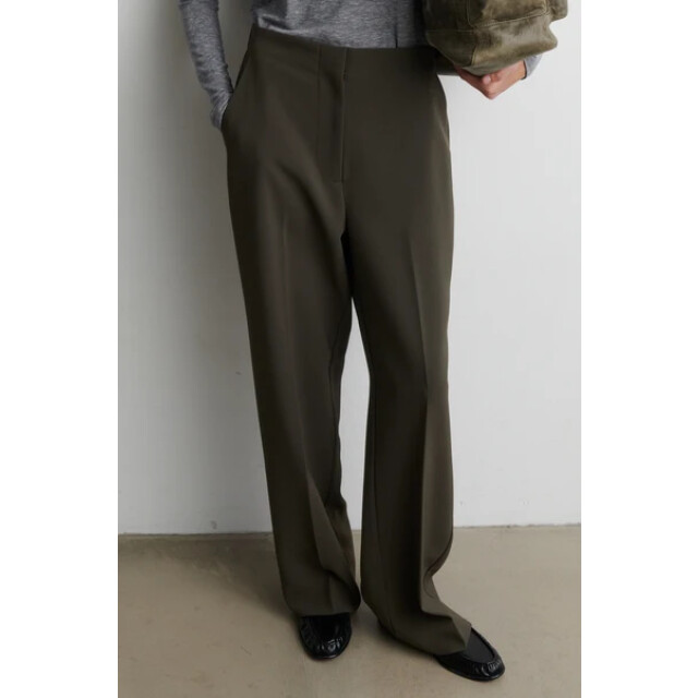 Second Female 58928 fique classic trousers 8004 black olive 06541.840.0236 large