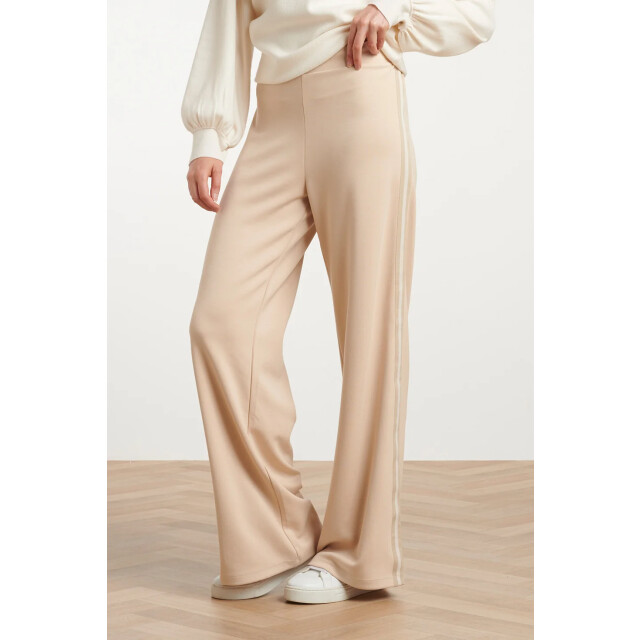 Smashed Lemon Wide leg broek met comfortabele tailleband | 8718679063340 large