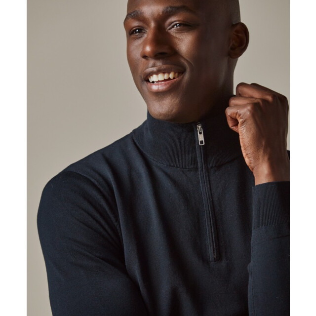 Profuomo Pp2j00010a pullover half zip navy profu P/PP2J00010A large