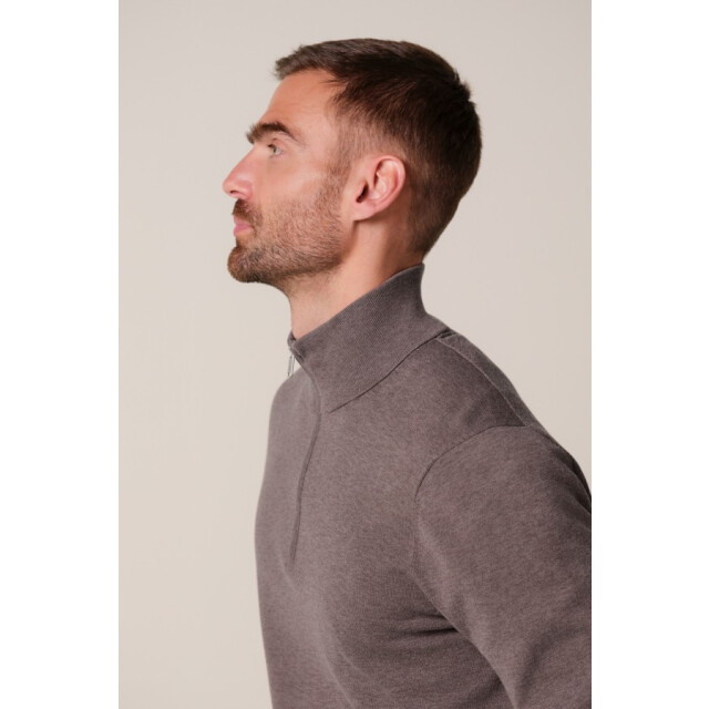 Profuomo Ppxj30002d pullover half zip aubergine profu S/PPXJ30002D large