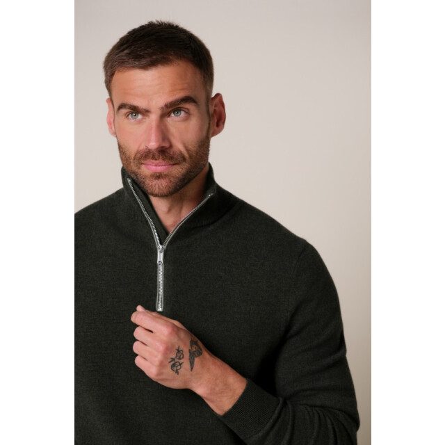 Profuomo Ppxj30012d pullover half zip green profu Z3/PPXJ30012D large
