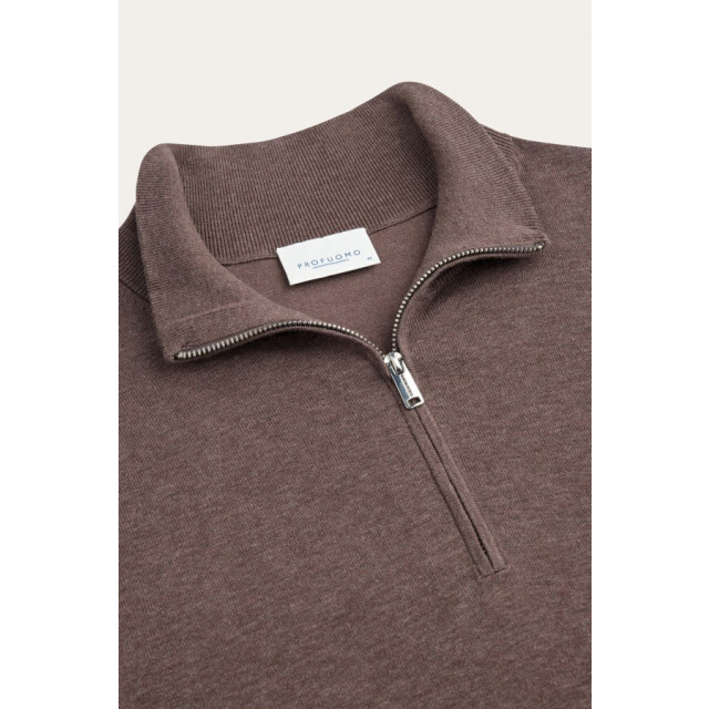 Profuomo Ppxj30002d pullover half zip aubergine profu S/PPXJ30002D large