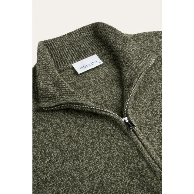 Profuomo Ppxj30047d pullover half zip green profu Z3/PPXJ30047D large