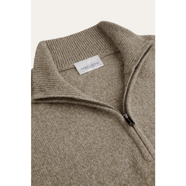 Profuomo Ppxj30047e half zip beige profu F/PPXJ30047E large