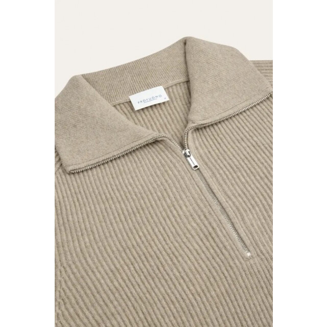 Profuomo Ppxj30058g pullover half zip beige profu F/PPXJ30058G large