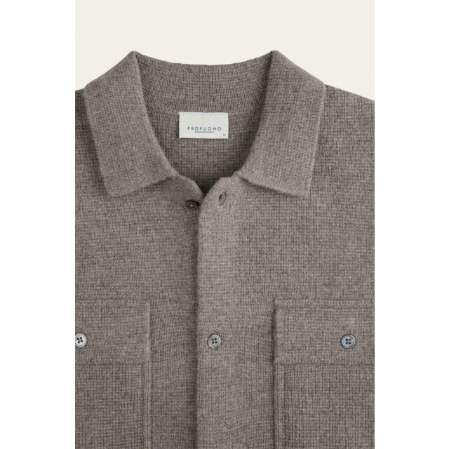 Profuomo Ppxf30006d overshirt full botton paars profu R/PPXF30006D large