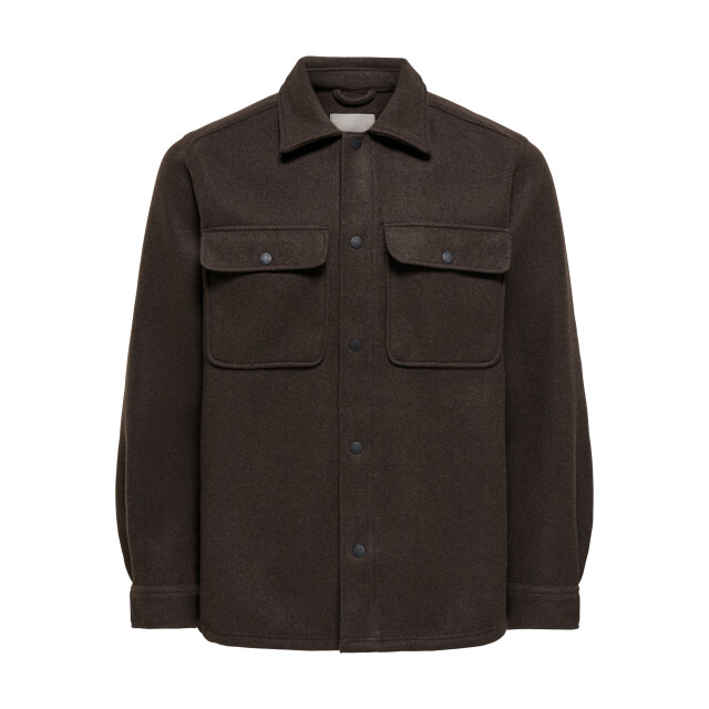 Only & Sons Only & sons onsash wool look overshirt 22023564 large