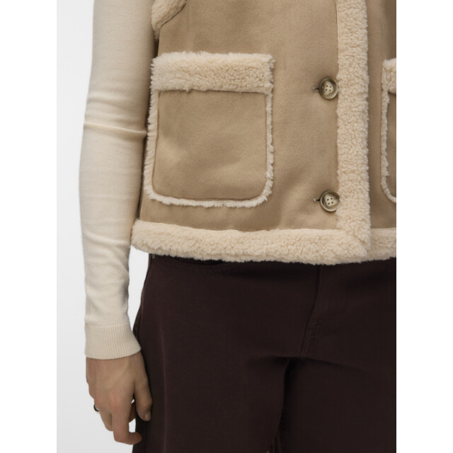 Vero Moda Vmlina kort teddy gilet 10350806 large