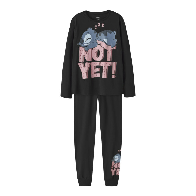 Name It Meisjes lange pyjama set nkfanda stitch 13259954-Black large