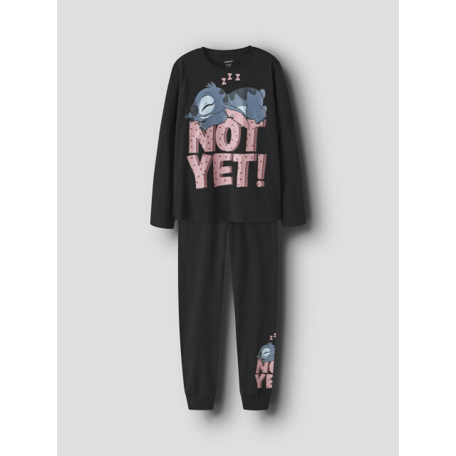 Name It Meisjes lange pyjama set nkfanda stitch 13259954-Black large