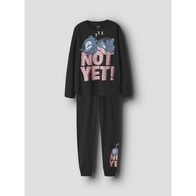 Name It Meisjes lange pyjama set nkfanda stitch 13259954-Black large