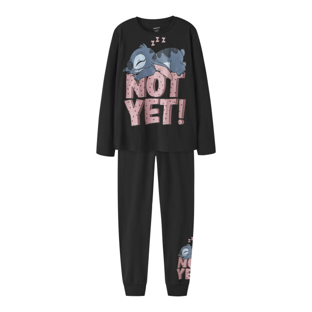 Name It Meisjes lange pyjama set nkfanda stitch 13259954-Black large