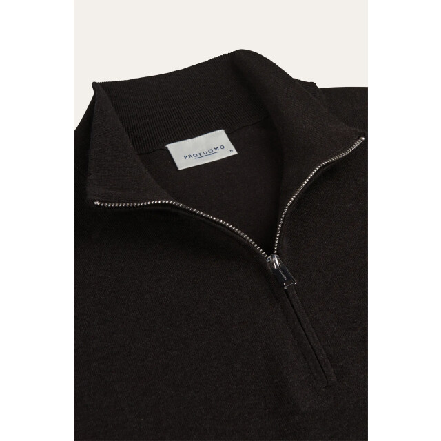 Profuomo pullover half zip ppxj30002e h2 dark brown 05711.870.0003 large