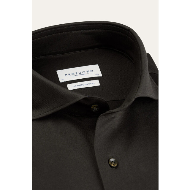 Profuomo shirt x-cutaway sf ppxh30021f h2 dark brown 05631.870.0003 large