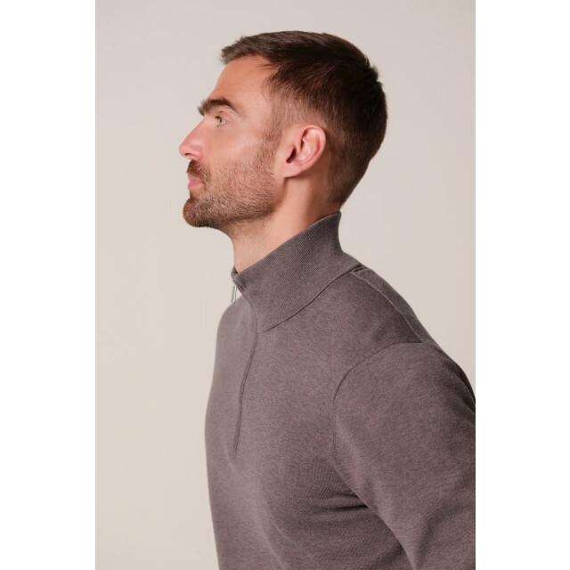 Profuomo pullover half zip ppxj30002d s aubergine 05711.750.0003 large