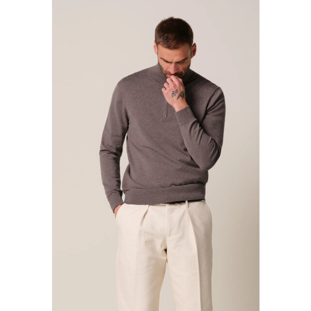 Profuomo pullover half zip ppxj30002d s aubergine 05711.750.0003 large