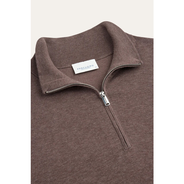 Profuomo pullover half zip ppxj30002d s aubergine 05711.750.0003 large