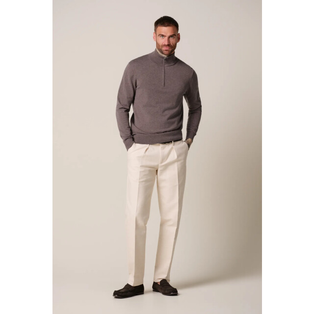 Profuomo pullover half zip ppxj30002d s aubergine 05711.750.0003 large
