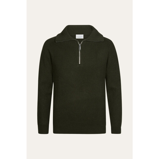 Profuomo heavy wollen half zip ppxj30058e z3 dark green 05711.370.0043 large