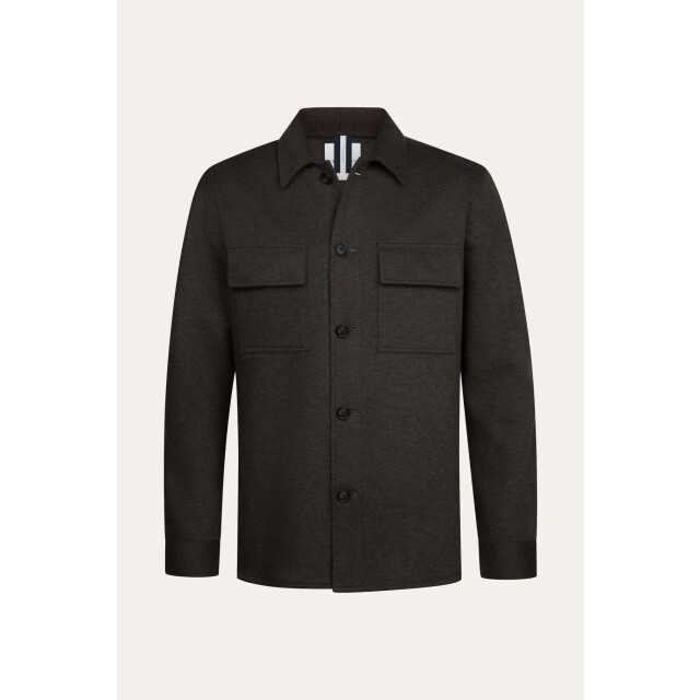Profuomo knitted overshirt ppxf30001d h2 dark brown 05633.870.0004 large