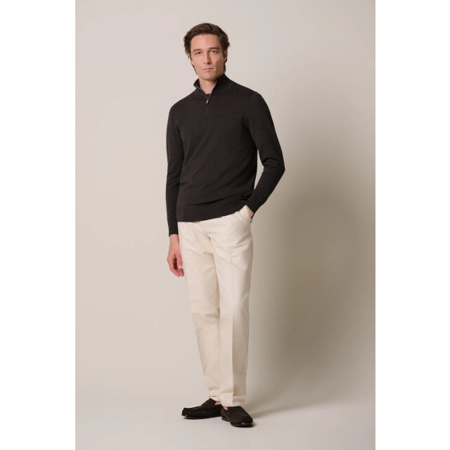 Profuomo pullover half zip ppxj30002e h2 dark brown 05711.870.0003 large