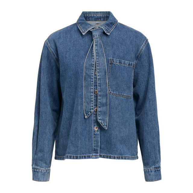 Object objrosie l/s re shirt noos 23049193 medium blue denim 06615.265.0011 large