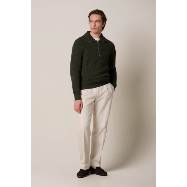 Profuomo heavy wollen half zip ppxj30058e z3 dark green 05711.370.0043 large