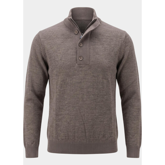 Bos Bright Blue Half zip 1171/153 taupe 212218 large