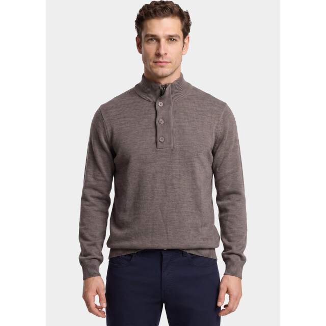Bos Bright Blue Half zip 1171/153 taupe 212218 large