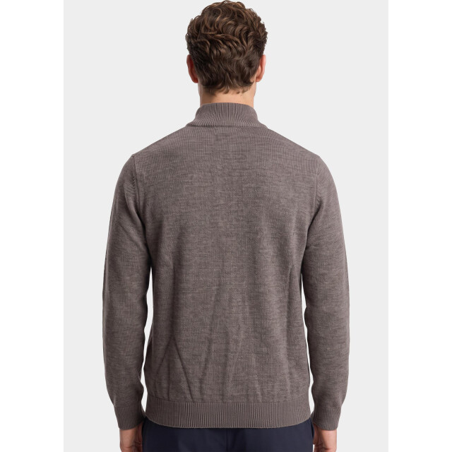 Bos Bright Blue Half zip 1171/153 taupe 212218 large