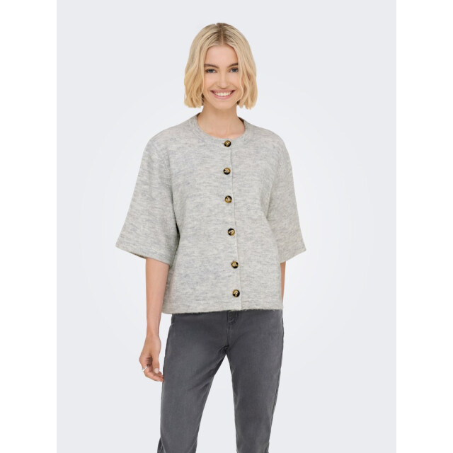 Only onlcamilla s/s cardigan knt noos 15348772 light grey melange 06741.910.0013 large