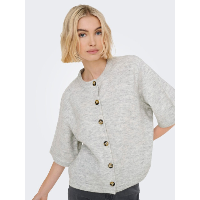 Only onlcamilla s/s cardigan knt noos 15348772 light grey melange 06741.910.0013 large
