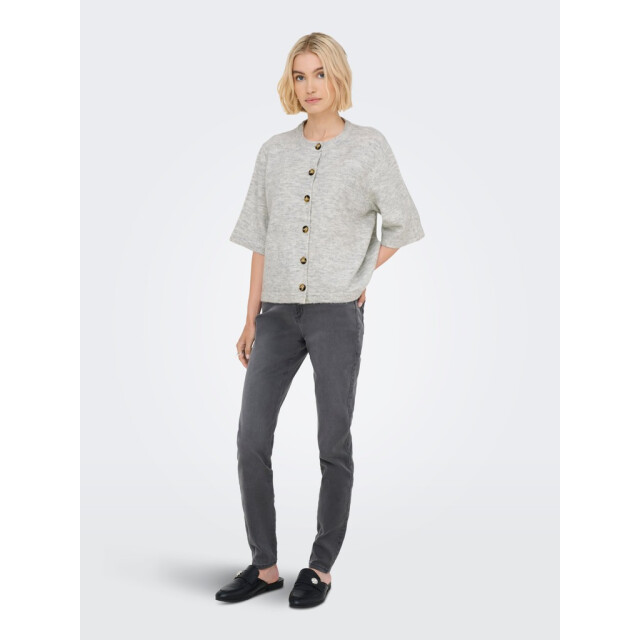 Only onlcamilla s/s cardigan knt noos 15348772 light grey melange 06741.910.0013 large