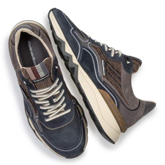Floris van Bommel SFM-10198-41-01 De Zager Veterschoenen Blauw SFM-10198-41-01 De Zager large