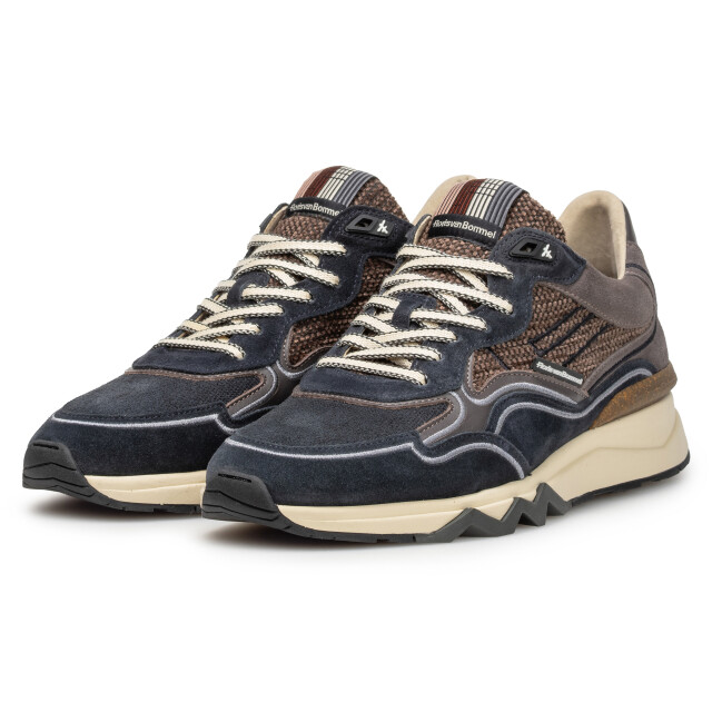 Floris van Bommel SFM-10198-41-01 De Zager Veterschoenen Blauw SFM-10198-41-01 De Zager large
