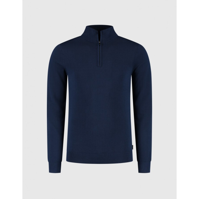 Saint Steve Cas 19480 70050 ocean blue half zip trui 70050 Ocean Blue/CAS 19480 large