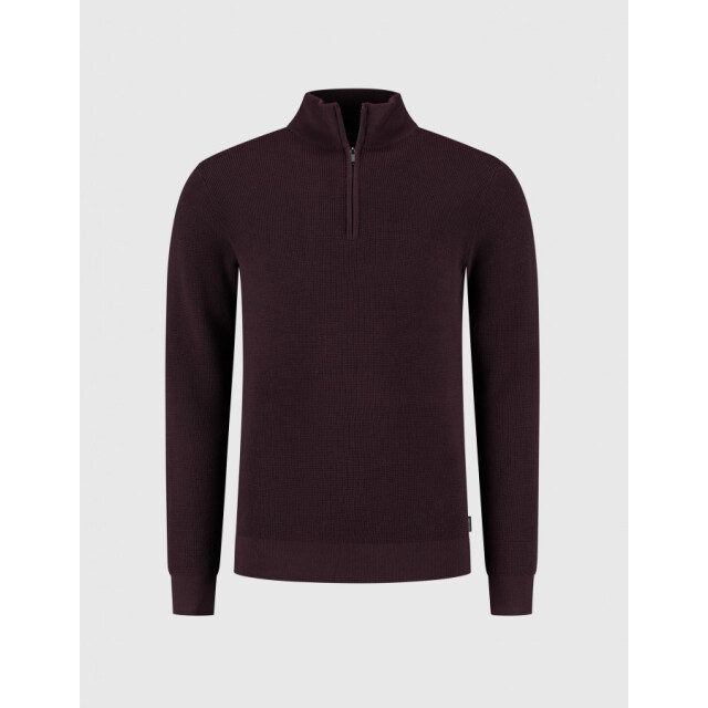 Saint Steve Dominic-s 80032 merlot half zip trui 80032 Merlot/DOMINIQUE large
