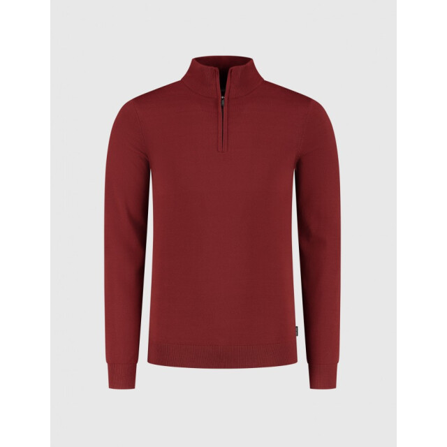 Saint Steve Cas 19480 50012 dark brick half zip trui 50012 Dark Brick/CAS 19480 large