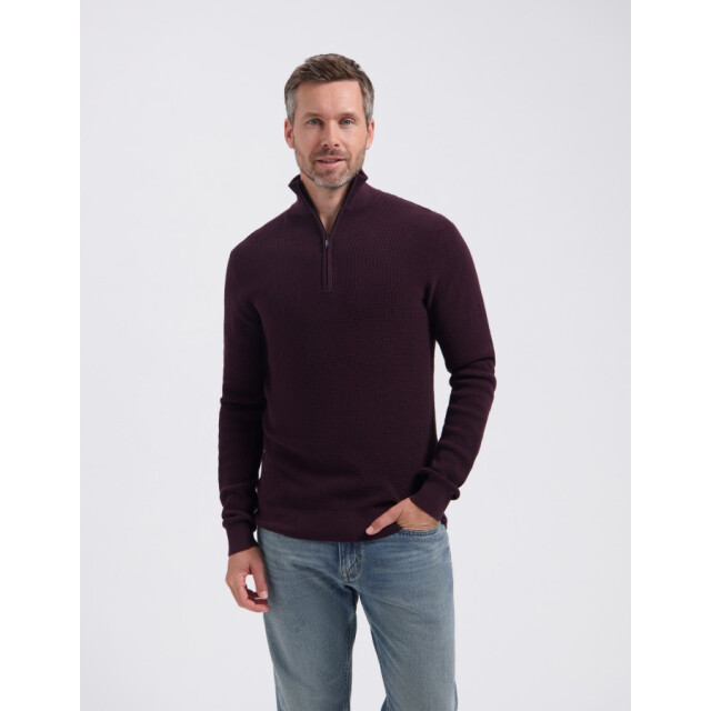 Saint Steve Dominic-s 80032 merlot half zip trui 80032 Merlot/DOMINIQUE large